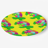 Assiettes En Carton Tortue en verre CKC Lil, Plaques en papier jaune (Angle)