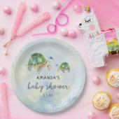 Assiettes En Carton Tortue marine - baby shower (Fête)