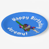 Assiettes En Carton Tortue volante (Angle)