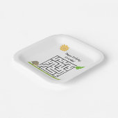 Assiettes En Carton Tortues et laitue, plaques de papier labyrinthe d' (Angulaire)