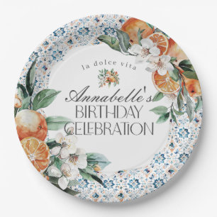 Assiettes En Carton Toscane Carrelage Italien Anniversaire Table Décor