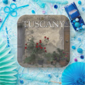 Assiettes En Carton Toscane, Italie | Porte toscane (Fête)