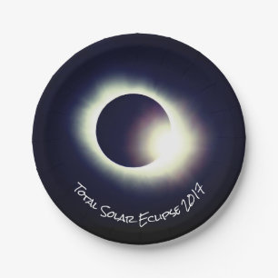 Assiettes En Carton Total Solaire 2017 Eclipse