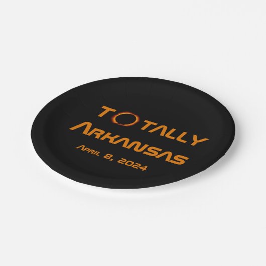 Assiettes En Carton Totalement Arkansas 2024 Solar Eclipse (Angle)
