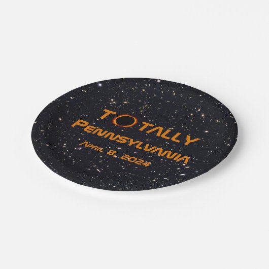 Assiettes En Carton Totalement Pennsylvanie 2024 Solar Eclipse (Angle)