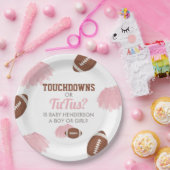 Assiettes En Carton Touchdowns ou Tutus Genre Reveal (Fête)