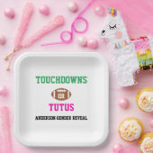 Assiettes En Carton Touchdowns ou Tutus Genre Reveal (Fête)