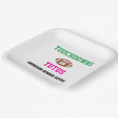 Assiettes En Carton Touchdowns ou Tutus Genre Reveal (Angulaire)