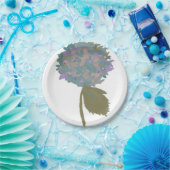 Assiettes En Carton Touche de chrysanthème pourpre (Fête)