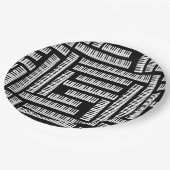 Assiettes En Carton Touches de piano (Angle)