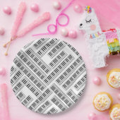 Assiettes En Carton Touches de piano (Fête)