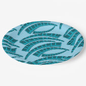 Assiettes En Carton Touches de piano courbes (Angle)