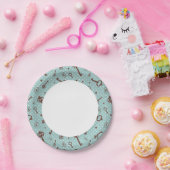 Assiettes En Carton Touches rétro Valentine (Fête)