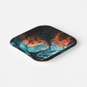 Assiettes En Carton Toujours à travers l'espace Nebula Couple (Angulaire)