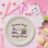 Assiettes En Carton Toujours fatigué, toujours câblé (Fête)