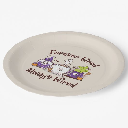 Assiettes En Carton Toujours fatigué, toujours câblé (Angle)