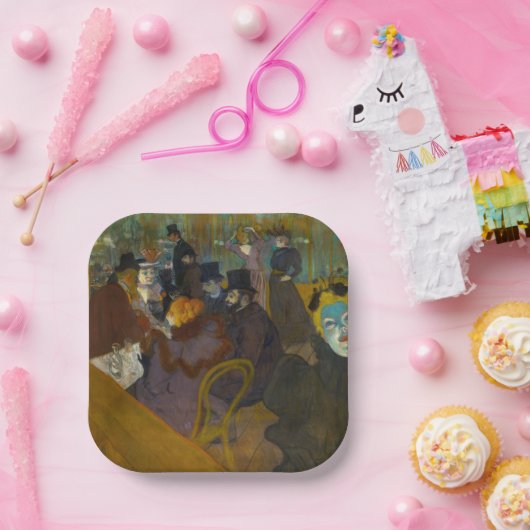 Assiettes En Carton Toulouse-Lautrec - Au Rouge (Fête)