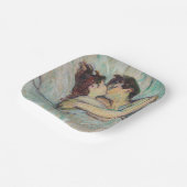 Assiettes En Carton Toulouse-Lautrec - En Lit, Baiser (Angulaire)
