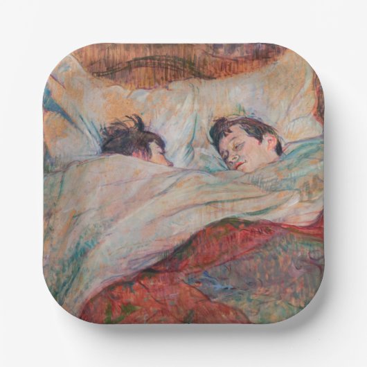 Assiettes En Carton Toulouse-Lautrec - Le Lit (Recto)