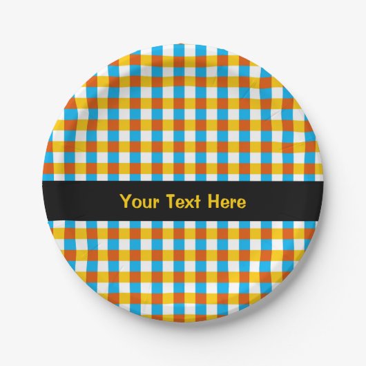 Assiettes En Carton Tour de texte du contrôle du gaz (Devant)