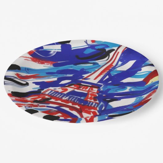 Assiettes En Carton Tour Eiffel (Angle)