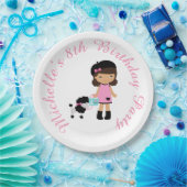 Assiettes En Carton Tour Eiffel Afrique-américaine (Fête)