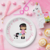 Assiettes En Carton Tour Eiffel Afrique-américaine (Fête)