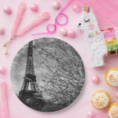 Assiettes En Carton Tour Vintage Paris Eiffel (Fête)