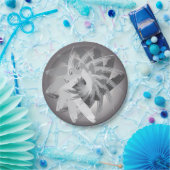 Assiettes En Carton tourbillon fumé (Fête)