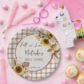 Assiettes En Carton Tournent tournesols amoureux douche de mariée camp (Fête)