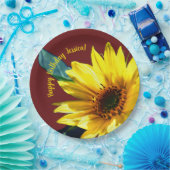 Assiettes En Carton Tournesol (Fête)