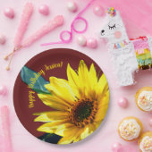 Assiettes En Carton Tournesol (Fête)
