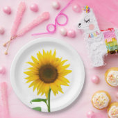 Assiettes En Carton Tournesol (Fête)