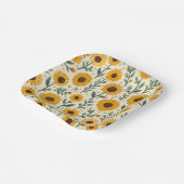 Assiettes En Carton tournesol (Angulaire)