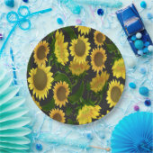 Assiettes En Carton Tournesol (Fête)