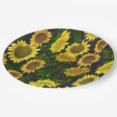 Assiettes En Carton Tournesol (Angle)