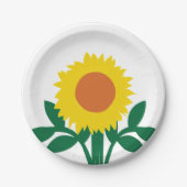 Assiettes En Carton Tournesol (Devant)