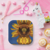 Assiettes En Carton Tournesol (Fête)