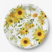 Assiettes En Carton Tournesol 8 (Devant)