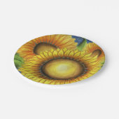 Assiettes En Carton Tournesol Anniversaire de mariage Plaques de papie (Angle)