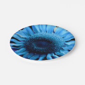 Assiettes En Carton Tournesol bleu (Angle)