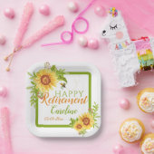 Assiettes En Carton Tournesol floral (Fête)