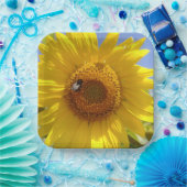 Assiettes En Carton Tournesol jaune (Fête)