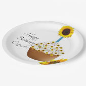 Assiettes En Carton Tournesol Joyeux Anniversaire Cupcake Plaques de p (Angle)