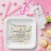 Assiettes En Carton Tournesol mariage avec des faits amusants (Fête)
