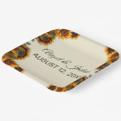 Assiettes En Carton Tournesol Mariage Forêt Vert Russe (Angulaire)