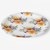 Assiettes En Carton Tournesol Rustique Boho & Aquarelle Fleur sauvage (Angle)
