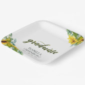 Assiettes En Carton Tournesol Script Graduation Party (Angulaire)