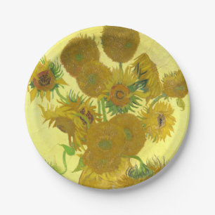 Assiettes En Carton Tournesols de Van Gogh     1888