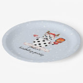 Assiettes En Carton Tournoi de Pickleball de Noël dans les Halls (Angle)